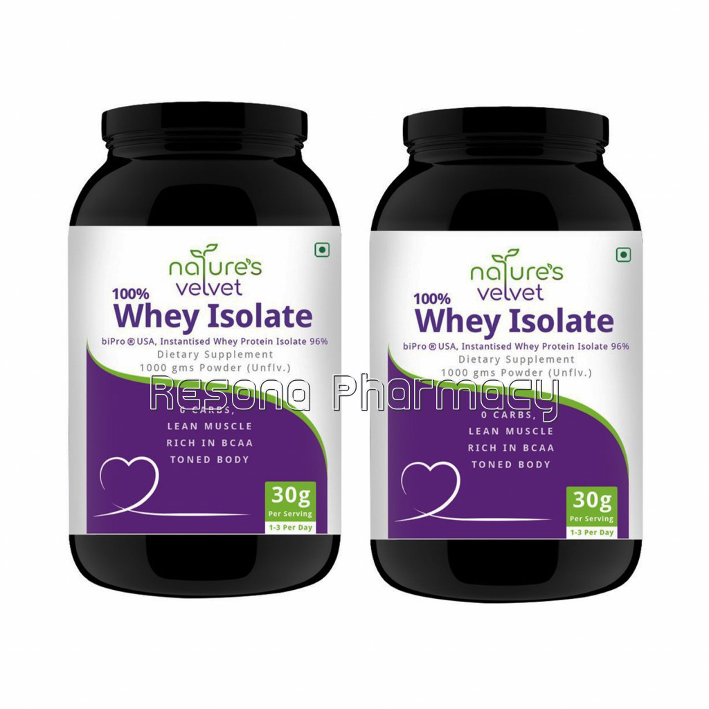 Whey Protein Isolate Powder   Bipro Manufactured In Usa   1000 Gms Pack Of 2