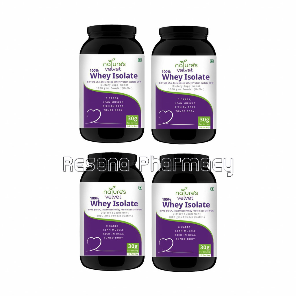 Whey Protein Isolate Powder   Bipro Manufactured In Usa   1000 Gms Pack Of4