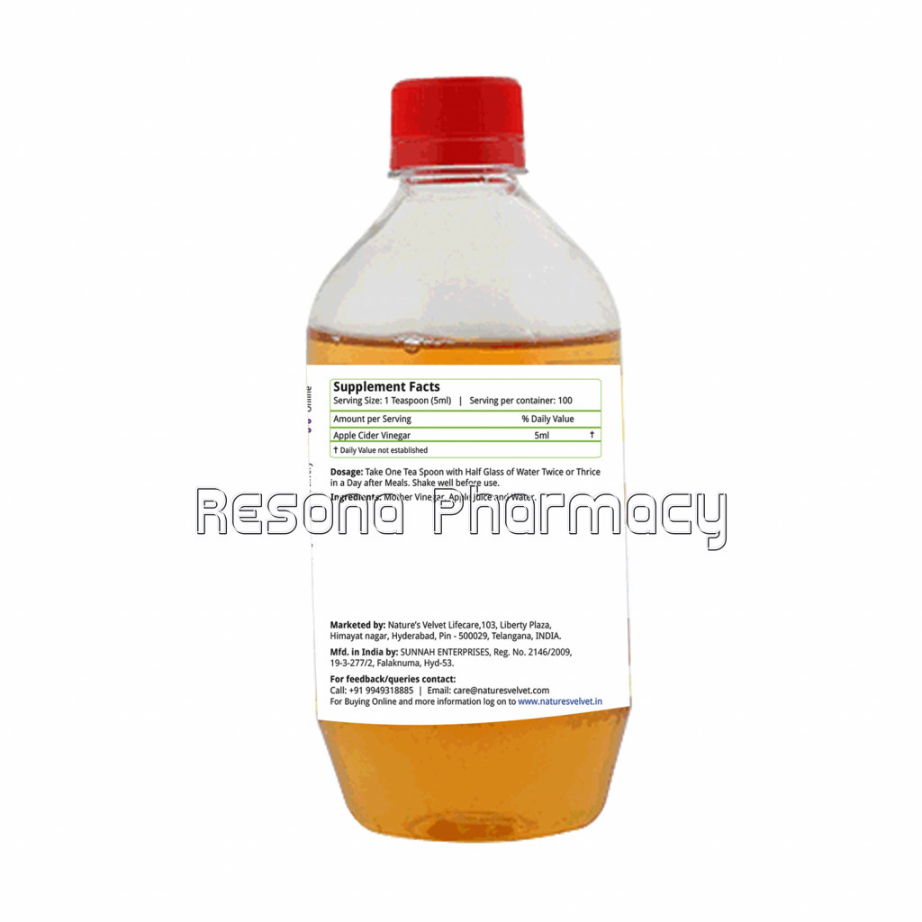 Raw Apple Cider Vinegar With The Mother 500Ml Pack Of 1