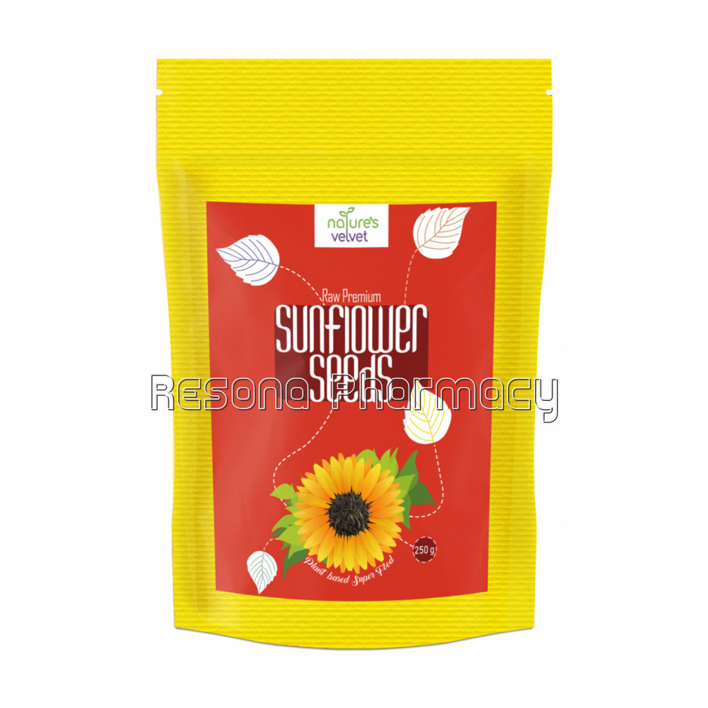 Nature'S Velvet Sunflower Seeds, Raw And Premium, 250G Pack Of 1