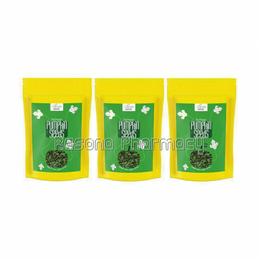 Nature'S Velvet Pumpkin Seeds, Raw And Premium, 250G Pack Of 3