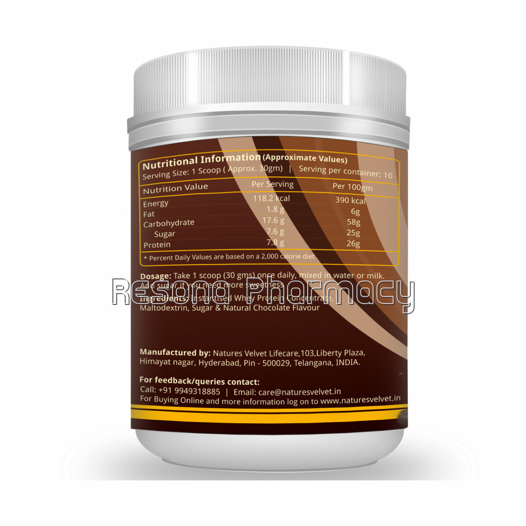 Nvcare   Whey Protein Based Drink   Chocolate Flavor 300Gms Pack Of 1
