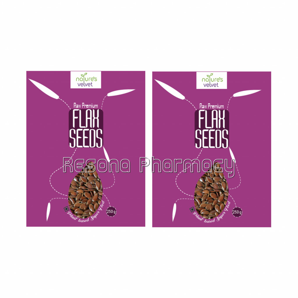 Flax Seeds(Alasi Seeds), Raw And Premium, 250G Pack Of 2
