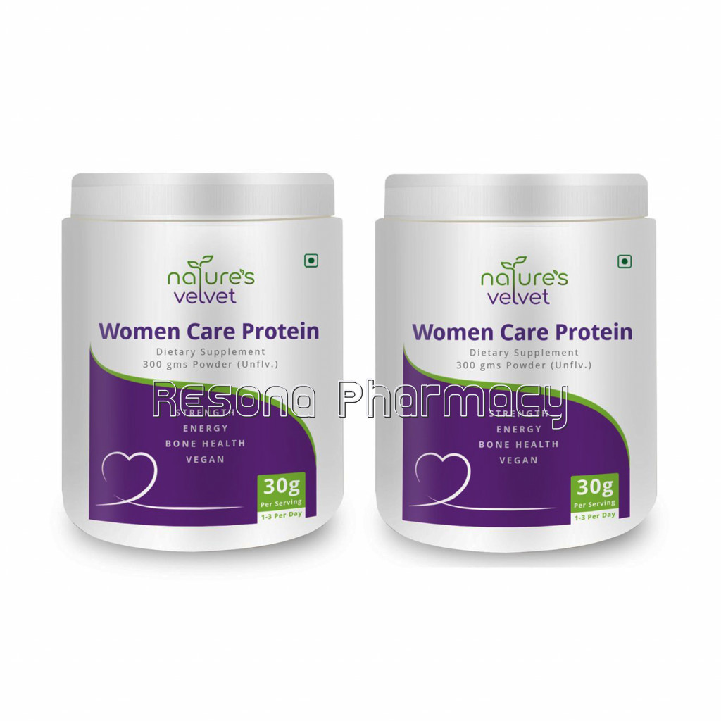 Women Care Protein For Strength And Bone Health   Vegan   Unflavored   300 Gms Powder Pack Of 2