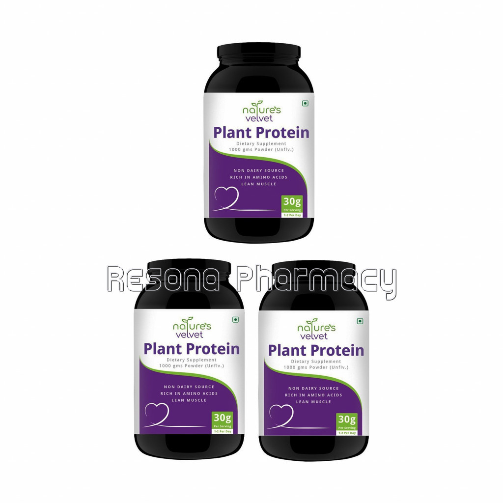 Plant Based Protein Powder   100% Vegan   Rich In Bcaas
1000Gms Pack Of 3