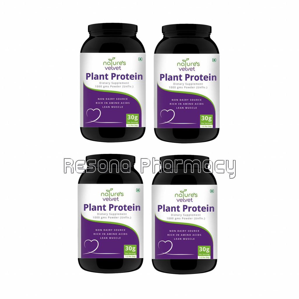 Plant Based Protein Powder   100% Vegan   Rich In Bcaas
1000Gms Pack Of 4