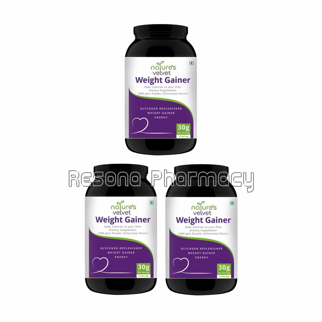 Weight Gainer   Chocolate Flavor   1000 Gms Powder Pack Of 3