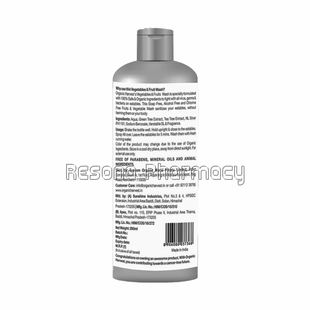 Vegetables and Fruits Wash 200Ml