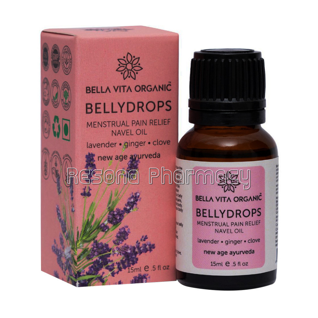 Belly Drops Ayurvedic Navel Oil For Menstrual Pain. Period Pain Relief Oil   15 Ml