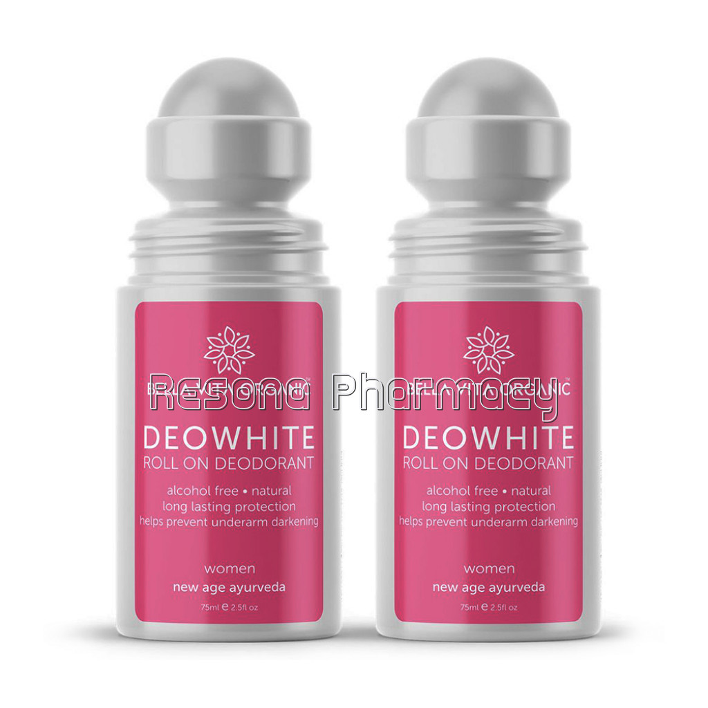Deowhite Under Arm Skin Whitening and Lightening NaNaturalRoll On Deodorant Combo For Women 75 Ml Each