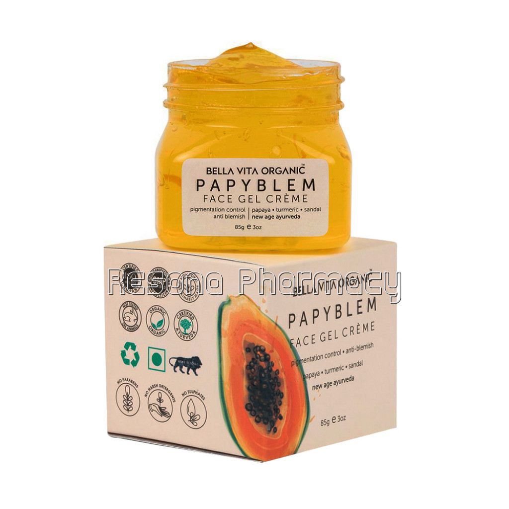 Papyblem Pigmentation Blemish Cream Gel For Skin Brightening With Papaya and Saffron, 85Gm