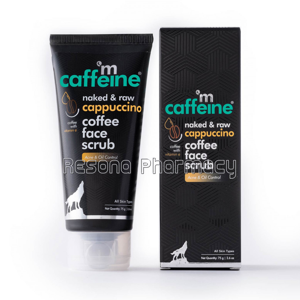 Cappuccino Coffee Face Scrub With Vitamin E, Cinnamon   75Ml