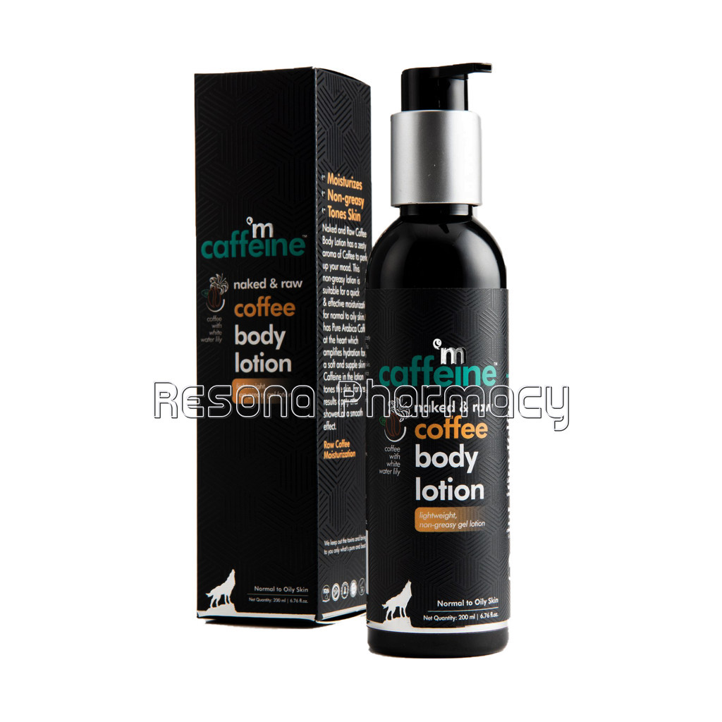 Naked and Raw Coffee Body Lotion, 200 Ml | Light Moisturization | Normal To Oily Skin