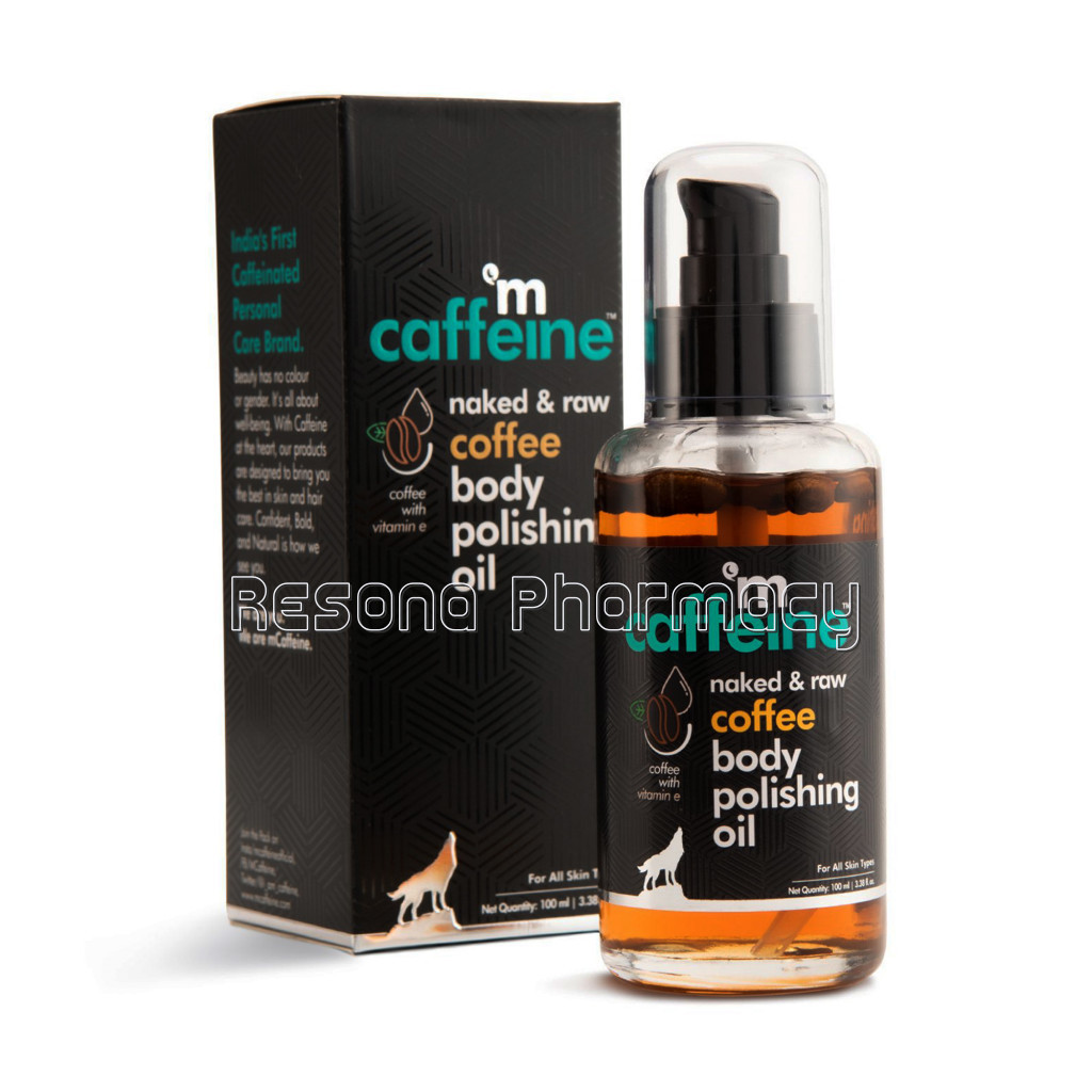 Naked and Raw Coffee Body Polishing Oil, 100 Ml