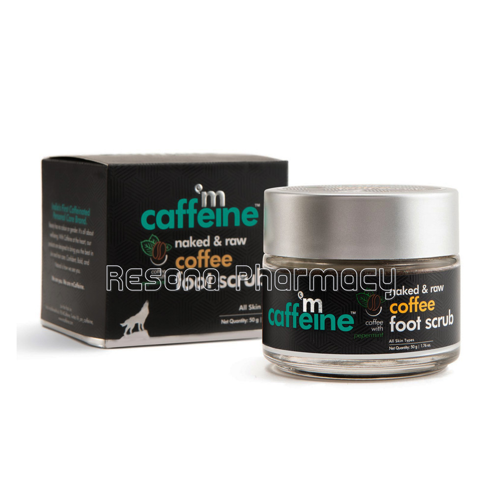 Naked and Raw Coffee Foot Scrub With Peppermint, 50 Gm