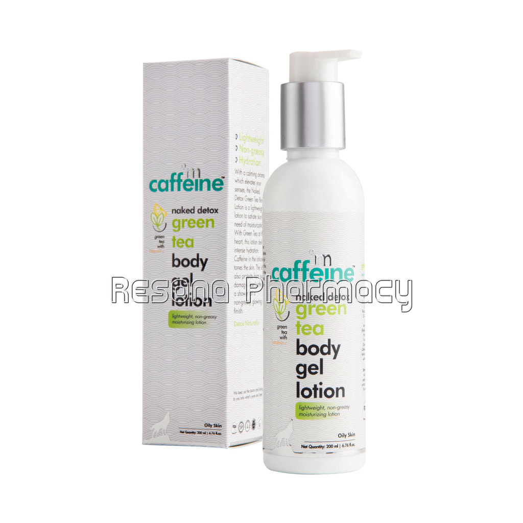 Naked Detox Green Tea Body Gel Lotion, 200 Ml | Hydration | Oily Skin