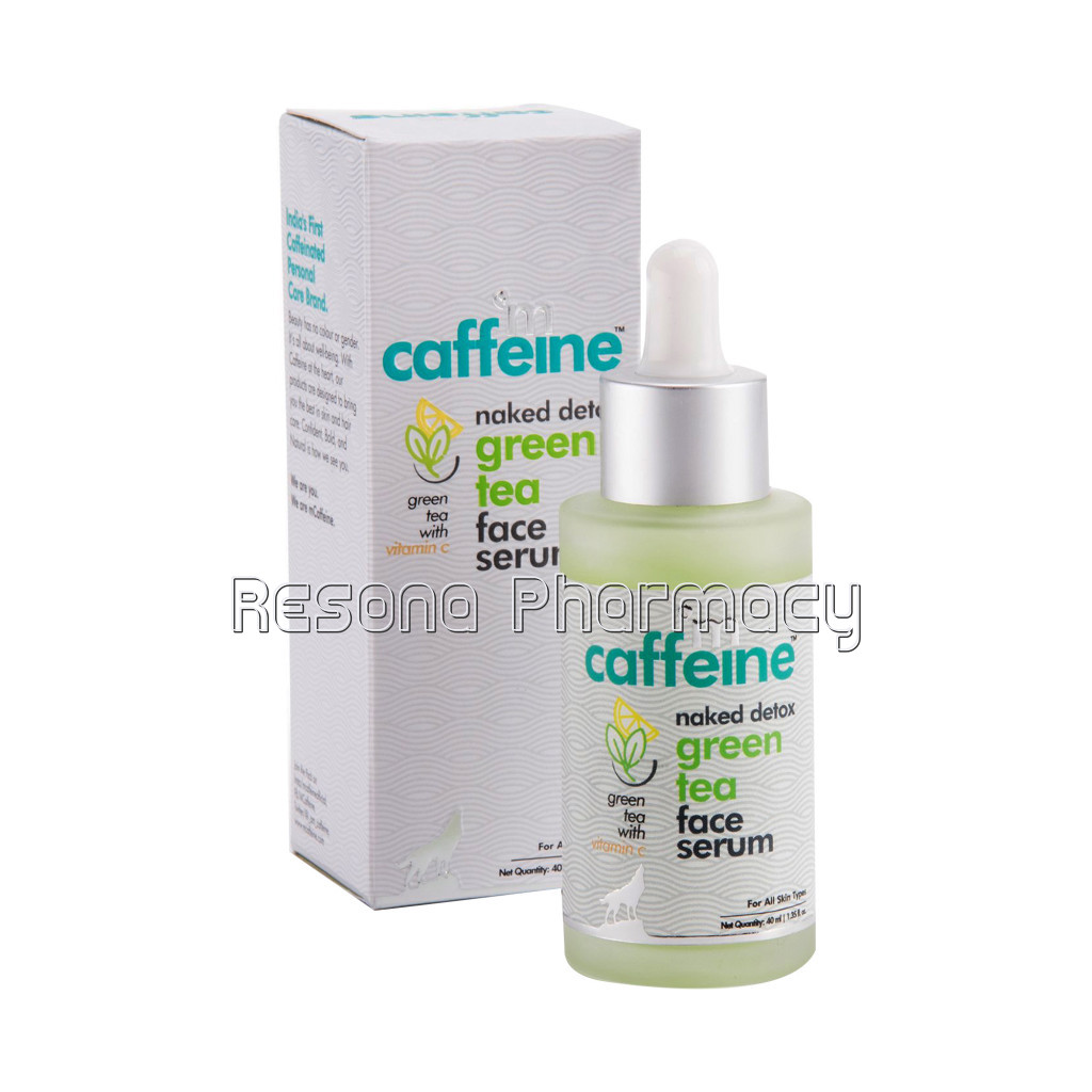 Naked Detox Green Tea Face Serum With Vitamin C and Hyaluronic Acid, 40 Ml