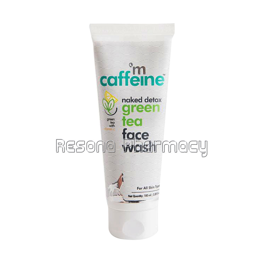 Naked Detox Green Tea Face Wash With Vitamin C and Hyaluronic Acid, 100 Ml