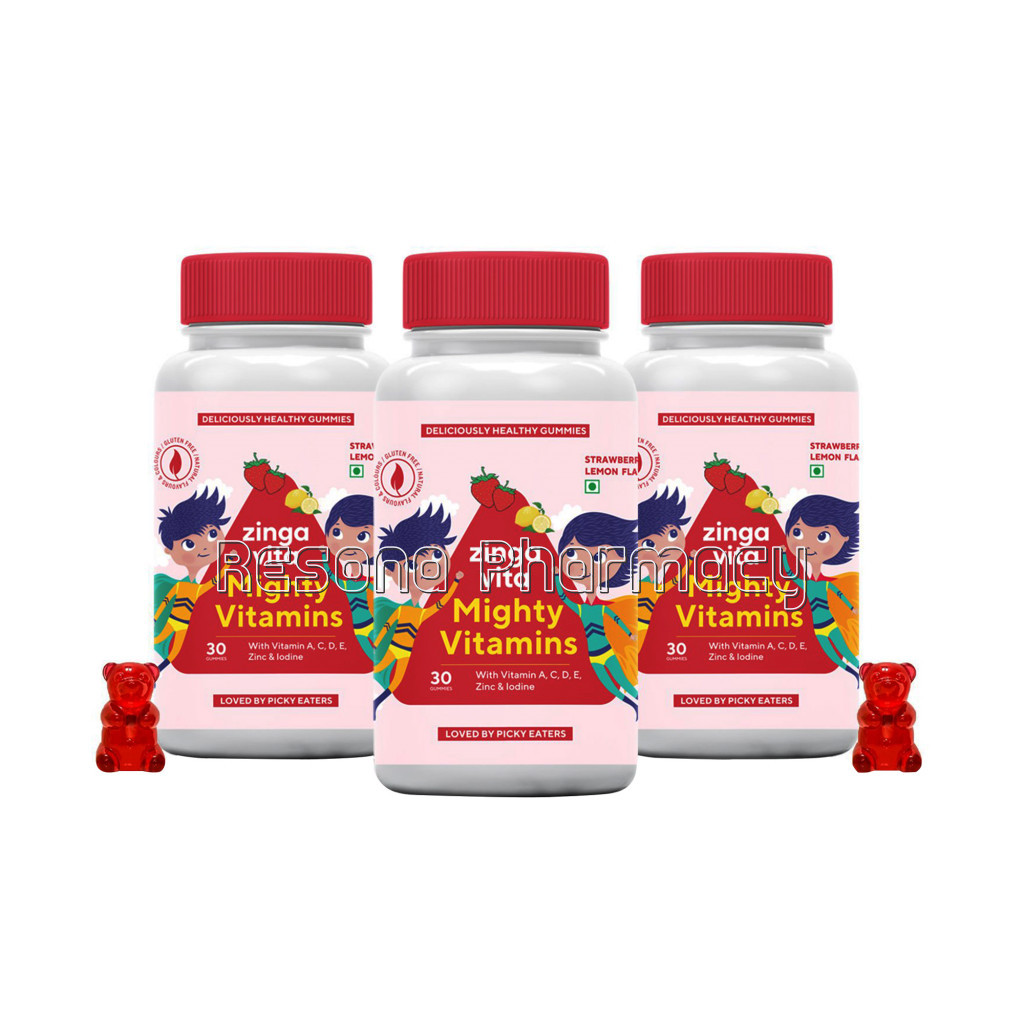 Mighty Vitamins Gummies Pack Of 3