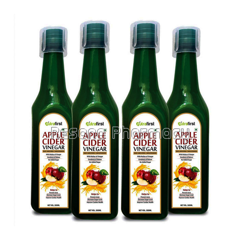 Raw And Pure Apple Cider Vinegar 500Ml (4 Bottles Pack)
