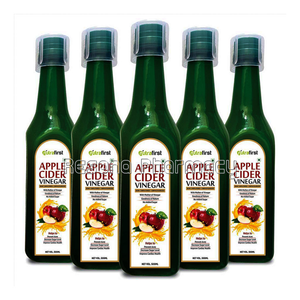 Raw And Pure Apple Cider Vinegar 500Ml (5 Bottles Pack)
