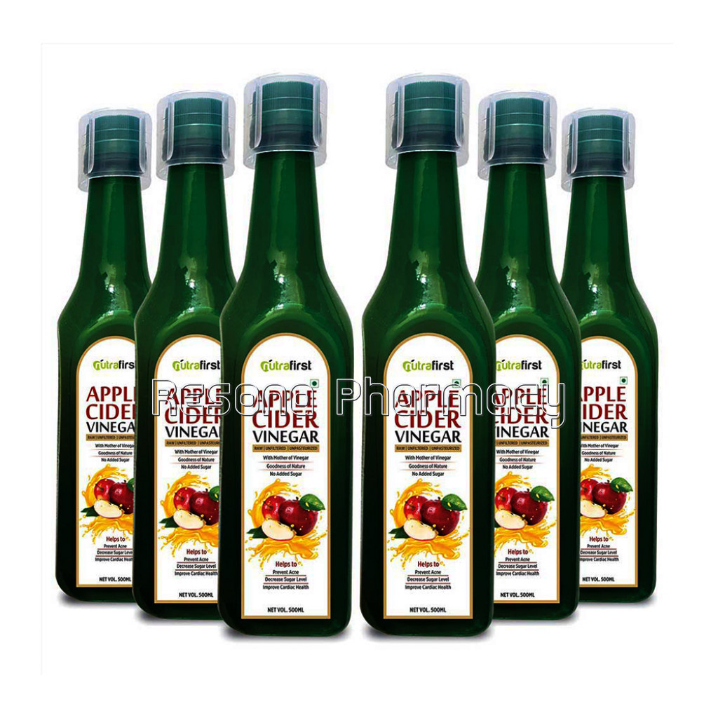 Pure Apple Cider Vinegar 500Ml (6 Bottles Pack)
