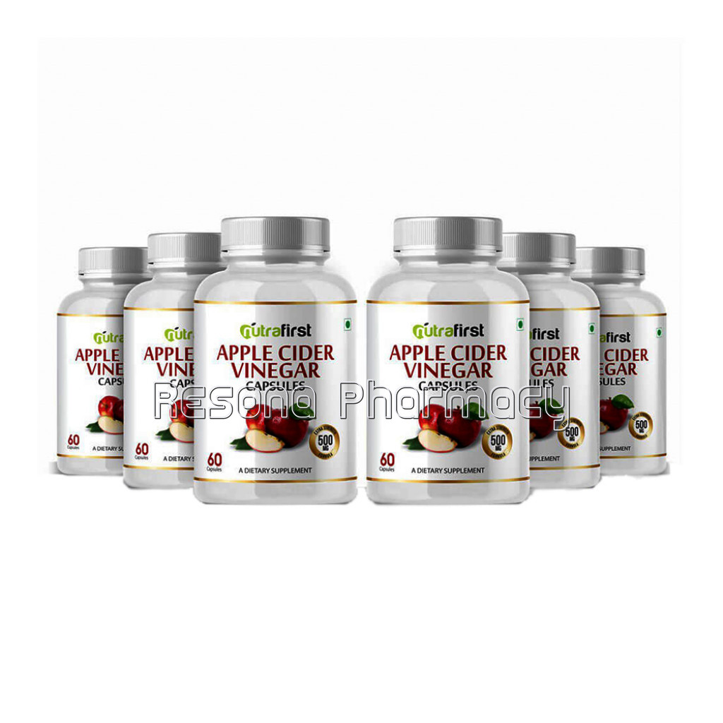 Apple Cider Vinegar 500Mg (60 Capsules) – 6 Bottles Pack