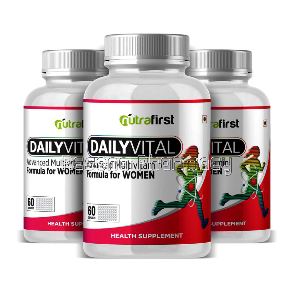 Nutrafirst Daily Vital Multivitamins For Women – 60 Capsules (Pack Of 3)