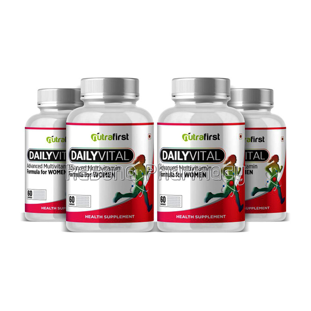 Nutrafirst Daily Vital Multivitamins For Women – 60 Capsules (Pack Of 4)
