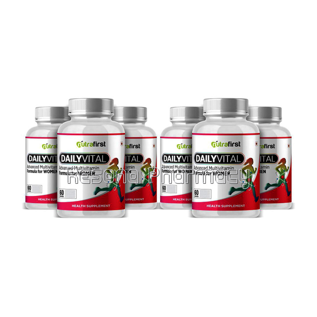 Nutrafirst Daily Vital Multivitamins For Women – 60 Capsules (Pack Of 6)