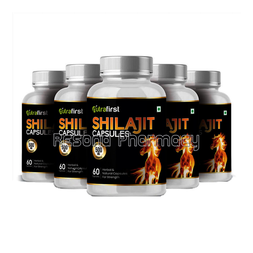Nutrafirst Shilajit Extract 500Mg For Vigour, Stamina And Power – 60 Capsules (Pack Of 5)