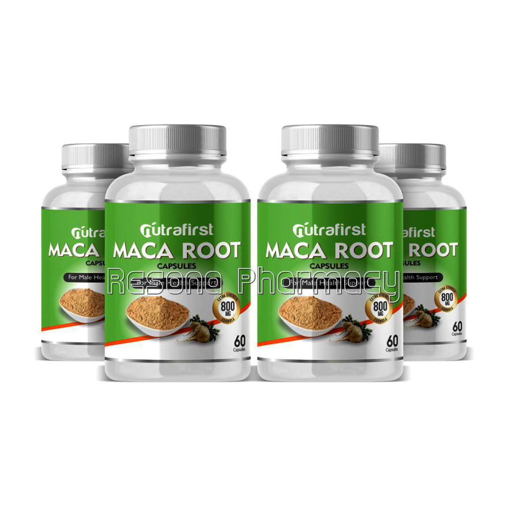 Nutrafirst Maca Root 500Mg For Endurance And Energy – 60 Capsules (Pack Of 4)