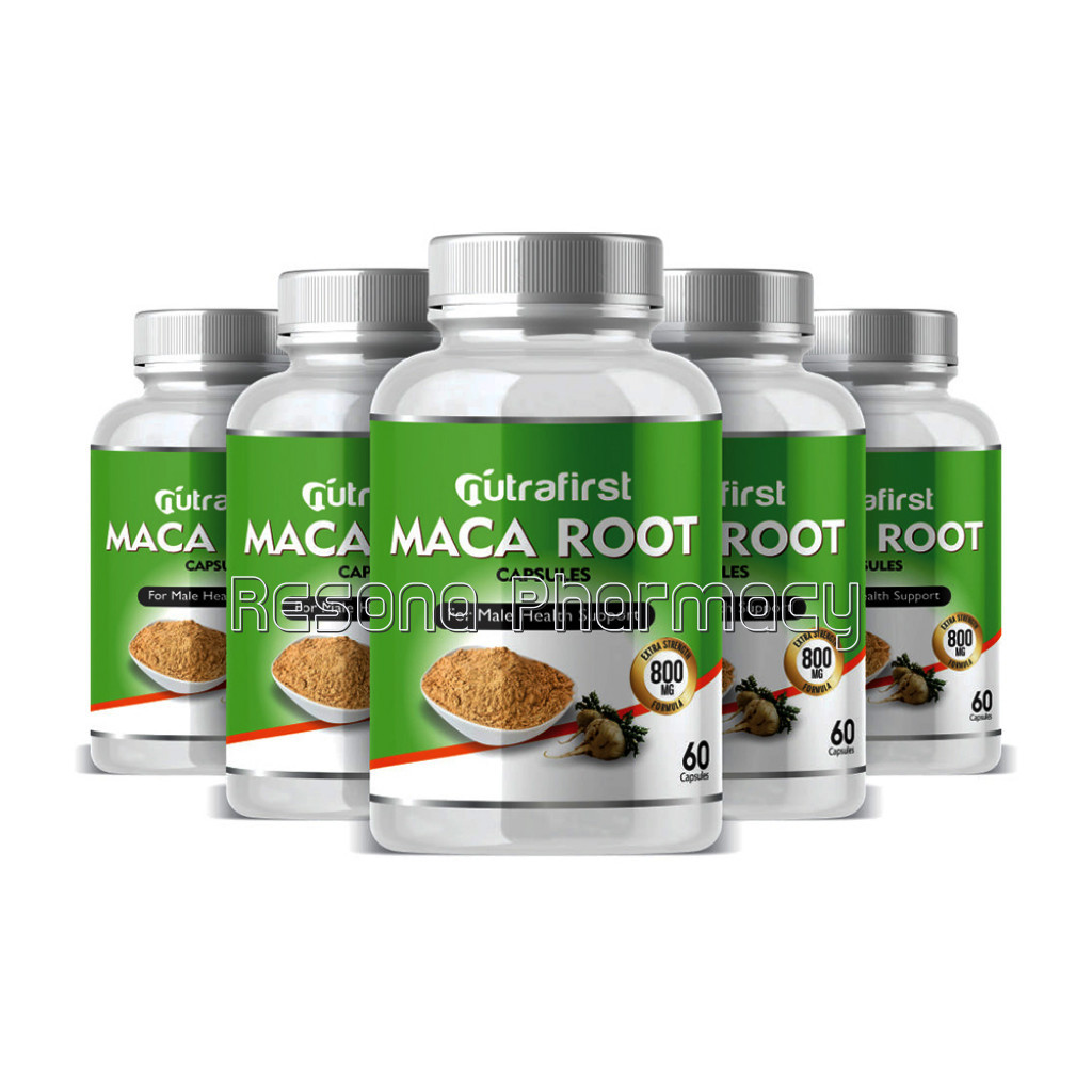 Nutrafirst Maca Root 500Mg For Endurance And Energy – 60 Capsules (Pack Of 5)