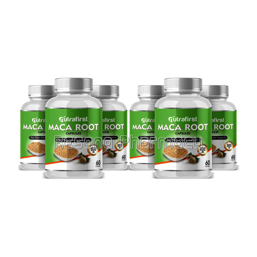 Nutrafirst Maca Root 500Mg For Endurance And Energy – 60 Capsules (Pack Of 6)
