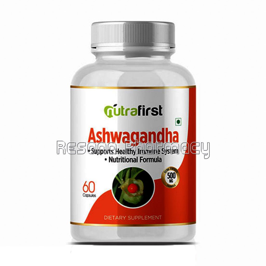 Nutrafirst Ashwagandha Capsules (500 Mg) For Better Immunity, Energy and Endurance – 60 Capsules