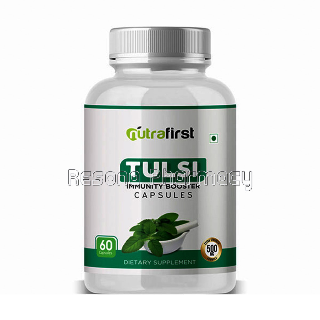 Nutrafirst Tulsi Capsules To Boost Immunity And Improve Respiratory Health 500 Mg – 60 Capsules
