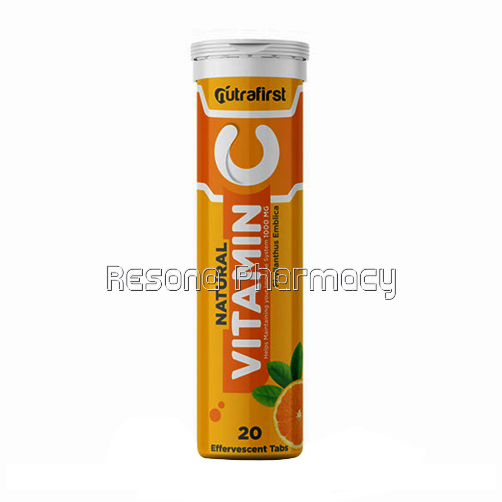 Nutrafirst Vitamin C and Zinc To Boost Energy And Immunity – 20 Effervescent Tablets