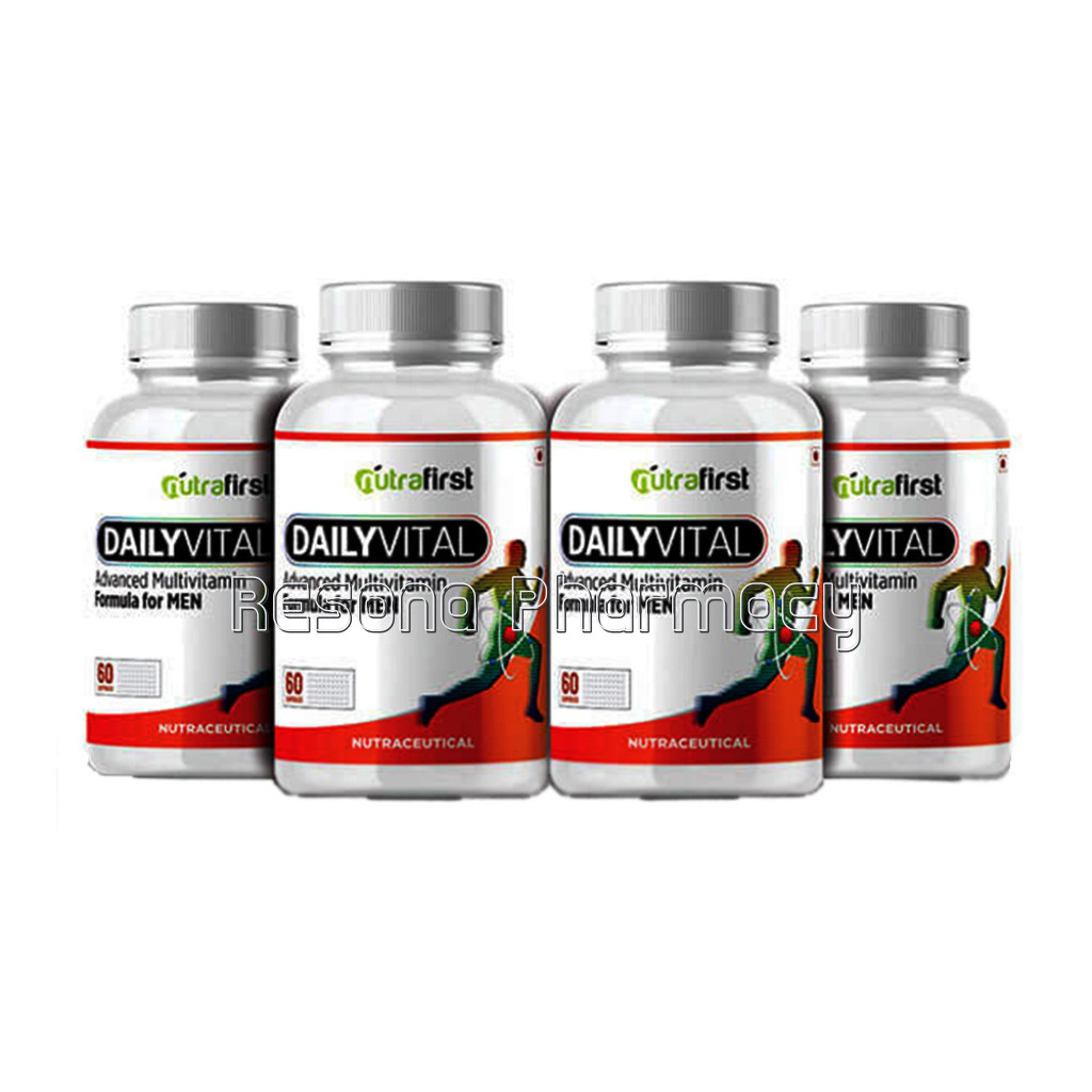 Nutrafirst Daily Vital Multivitamins For Men – 60 Capsules (Pack Of 4)
