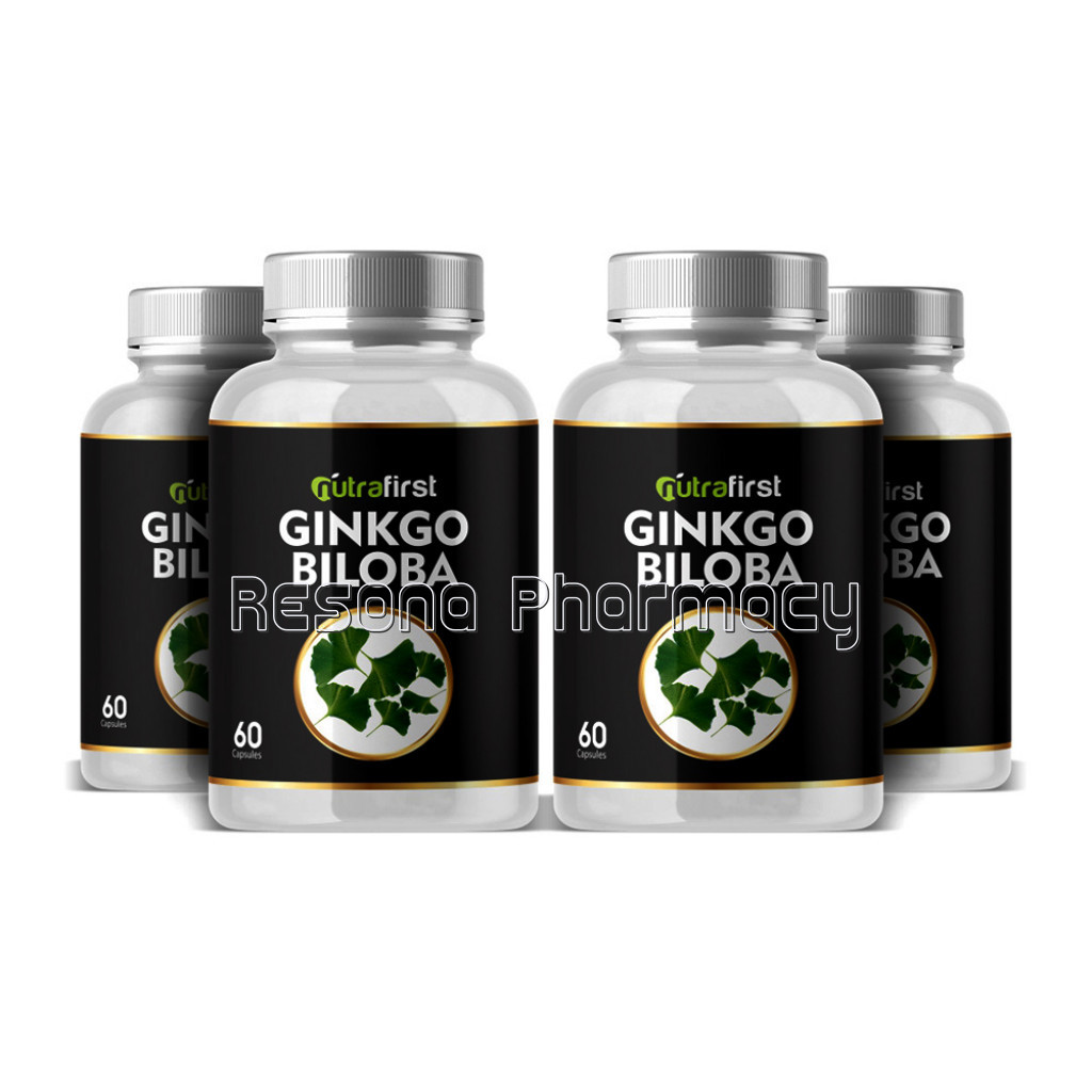 Ginkgo Biloba Capsules 500Mg For Sharp Memory – 60 Capsules (Pack Of 4)