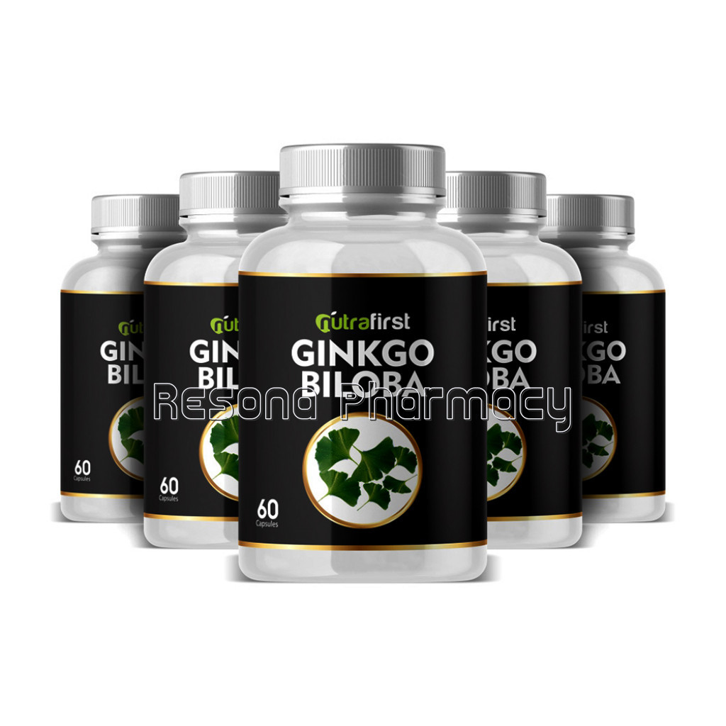 Ginkgo Biloba Capsules 500Mg For Sharp Memory – 60 Capsules (Pack Of 5)