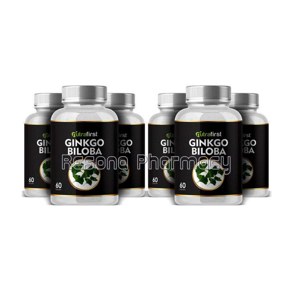 Ginkgo Biloba Capsules 500Mg For Sharp Memory – 60 Capsules (Pack Of 6)