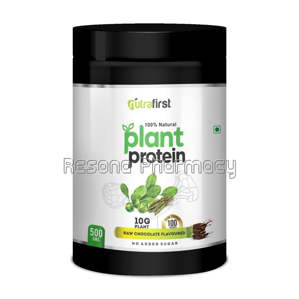 Nutrafirst NaNaturalPlant Protein In Raw Chocolate Flavour – 500Gms