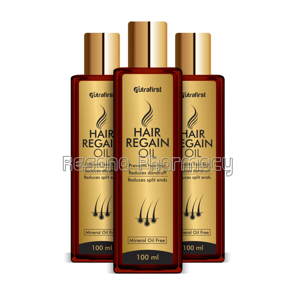 Nutrafirst Hair Regain Oil For Hair Growth 100% NaNatural– 100Ml (Pack Of 3)