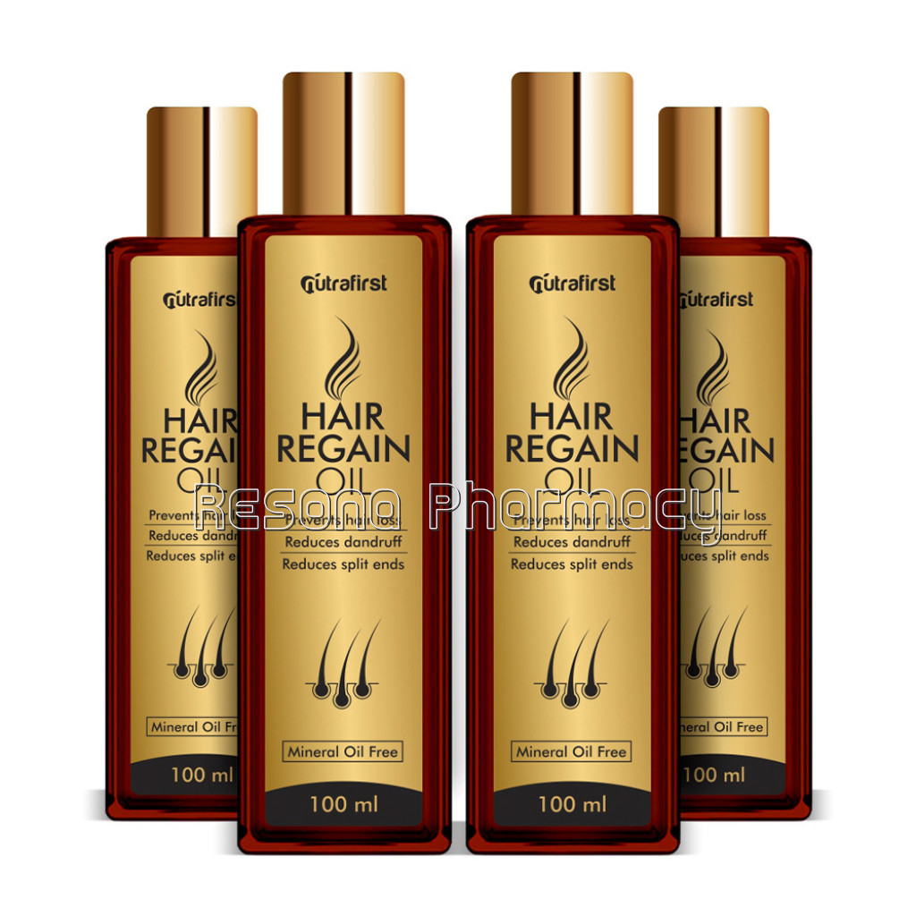 Nutrafirst Hair Regain Oil For Hair Growth 100% NaNatural– 100Ml (Pack Of 4)