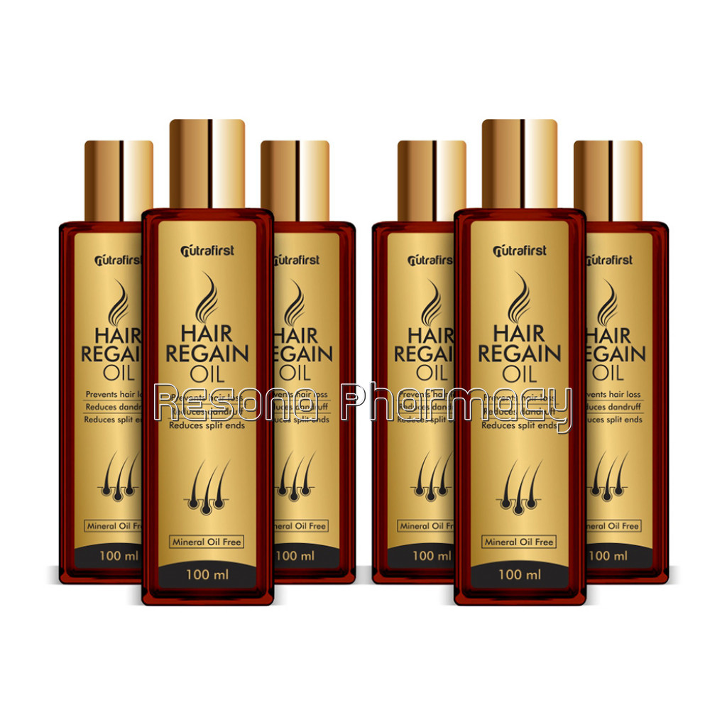 Nutrafirst Hair Regain Oil For Hair Growth 100% NaNatural– 100Ml (Pack Of 6)
