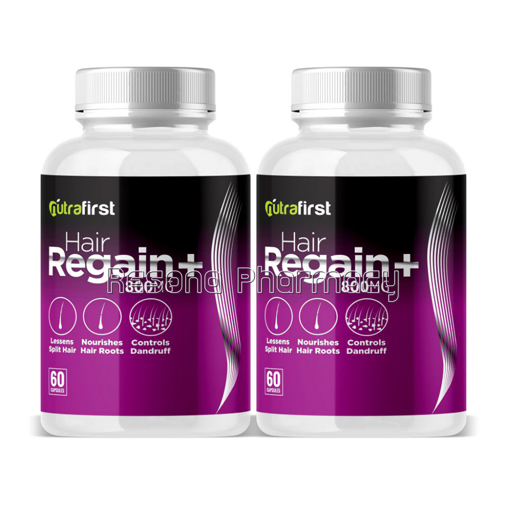 Nutrafirst Hair Regain Capsules For Faster Hair Growth – 60 Capsules (Pack Of 2)