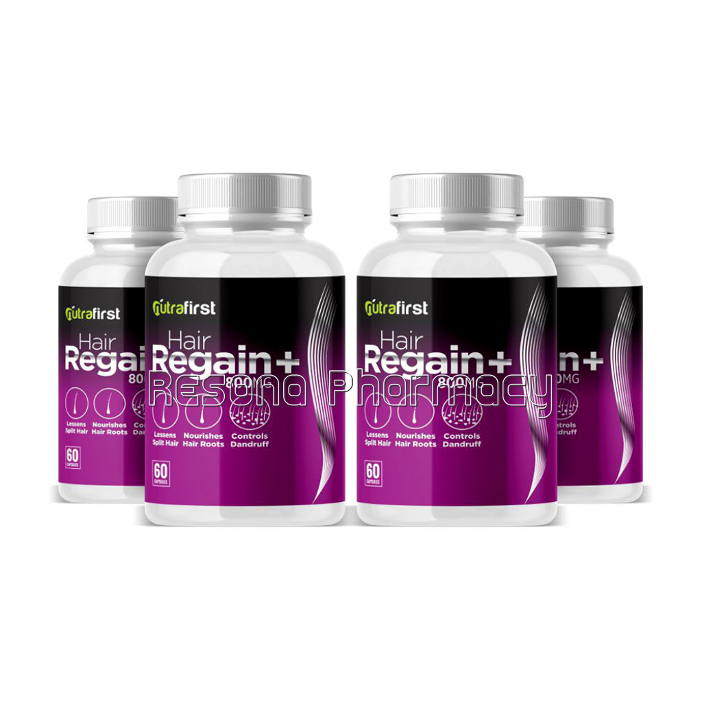 Nutrafirst Hair Regain Capsules For Faster Hair Growth – 60 Capsules (Pack Of 4)