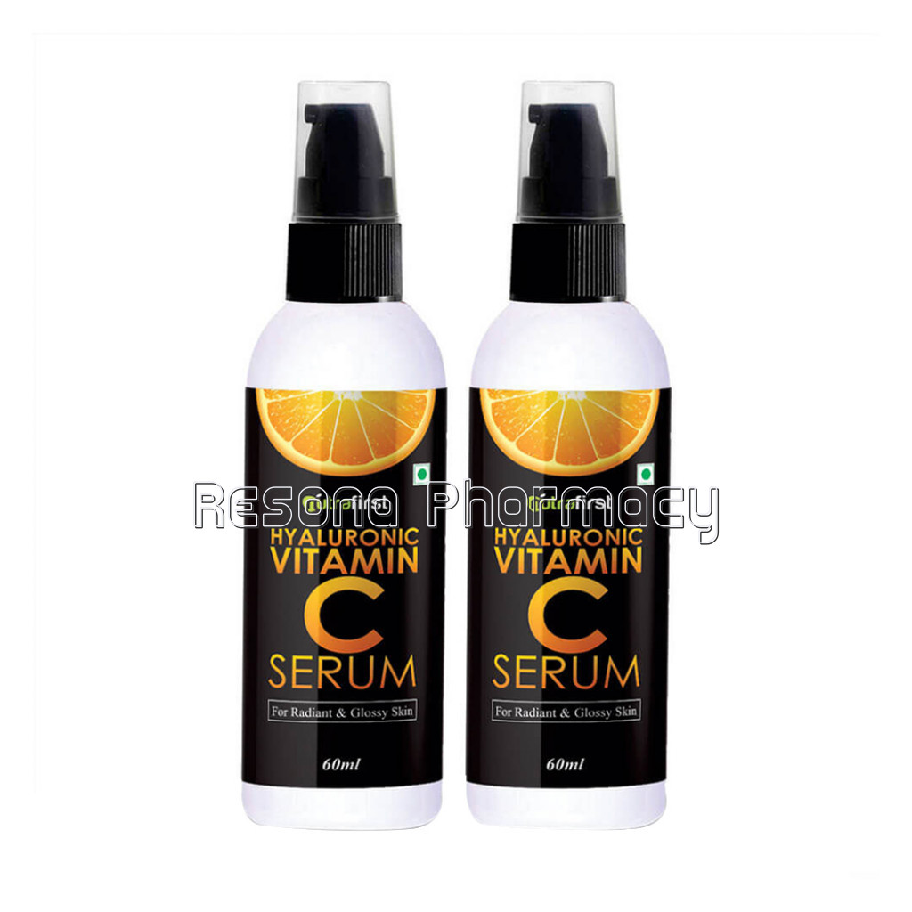 Nutrafirst Vitamin C With Hyaluronic Acid Serum For Clear And Glowing Skin – 60Ml (Pack Of 2)