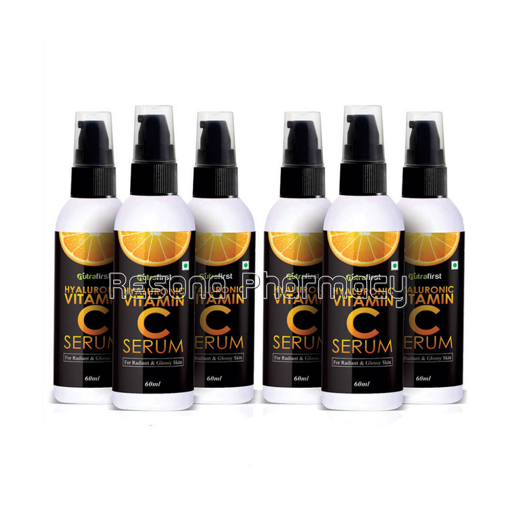 Nutrafirst Vitamin C With Hyaluronic Acid Serum For Clear And Glowing Skin – 60Ml (Pack Of 6)