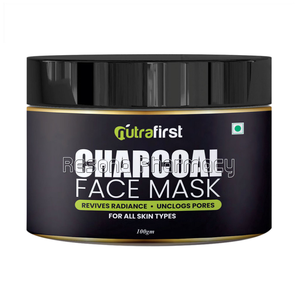 Nutrafirst Charcoal Peel Off Face Mask For Blackheads – 100Gm